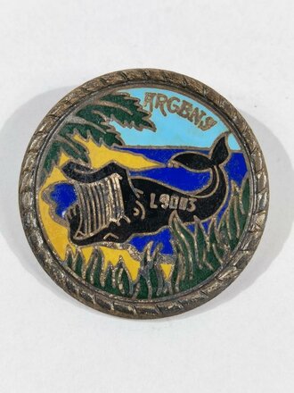 Frankreich nach 1945, Metallabzeichen, Marine, "Argens L9003", Augis/Lyon, gebraucht