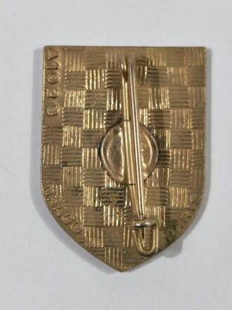 Frankreich nach 1945, Enseignement Militaire Supérieur Scientifique, Metallabzeichen, Drago/Paris, gebraucht