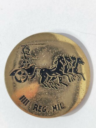 Frankreich nach 1945, Metallabzeichen, 4° RM, IIII. Region militaire, Drago/Paris, gebraucht