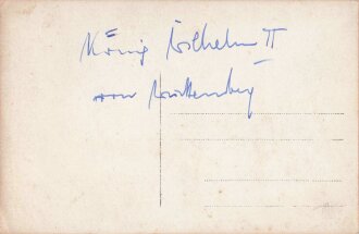 Foto im Postkartenformart, König Wilhelm II. von Württemberg, 9 x 14 cm, gebraucht