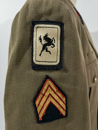 Frankreich nach 1945, Marine Commando, Uniformjacke, Gr. 102/84 C, datiert 1989, Hersteller Mageco/Villefranche, gebraucht
