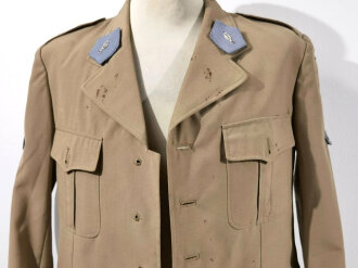 Frankreich nach 1945, Uniformjacke, Gr. 98.92 C PM, datiert 1968, Hersteller Ugeco/Nantes, gebraucht, fleckig, ohne Knöpfe