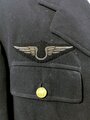 Frankreich nach 1945, Luftwaffe, Uniform eines Piloten "Adjutant Chef" aus den 1960er Jahren, Base Aerienne 121/Nancy, "971", Bandspange: France/Liberation/Allemagne/Grande Bretagne/Algerie, gebraucht, Hose fleckig