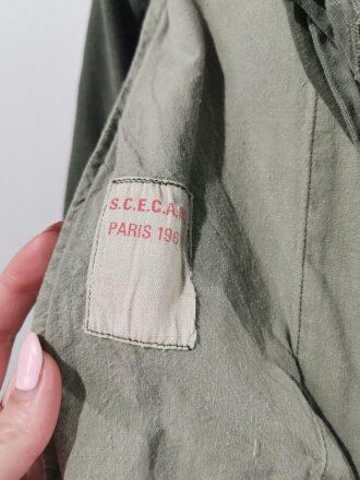 Frankreich nach 1945, Feldjacke, Veste M64 "S.C.E.C.A.M. Paris 1965", gebraucht