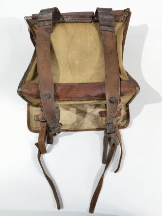 Frankreich vor 1918, Rucksack/Tornister/Havresack, Stempel "P14A", gebraucht, ca, 26 x 32 x 14 cm