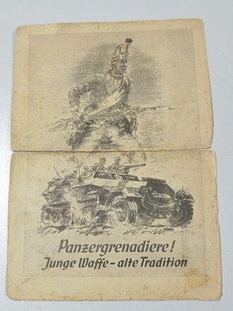 Papiernachlass eines Angehörigen der Panzer Aufklärungs Abteilung 17 mit dem seltenen "Ausweis für Grabenkämpfer"