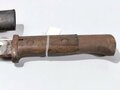1.Weltkrieg Seitengewehr Modell 1884/98 mit preussischer Abnahme von 1917, ungereinigtes Stück