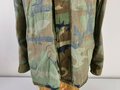 U.S.Navy Coat, hot weather, woodland camouflage pattern, combat. Used, size Large