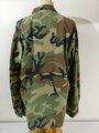 U.S.Navy Coat, hot weather, woodland camouflage pattern, combat. Used, size Large