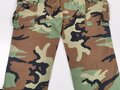 U.S.Pants, hot weather, woodland camouflage pattern, combat. Used, size Large