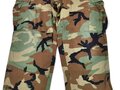 U.S.Pants, hot weather, woodland camouflage pattern, combat. Used, size Large