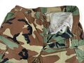 U.S.Pants, hot weather, woodland camouflage pattern, combat. Used, size Large