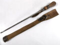 Frankreich 1. Weltkrieg?, Putzstock in Tasche, Gesamtlänge Stab 76 cm, gebraucht