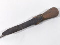 Frankreich 1. Weltkrieg?, Putzstock in Tasche, Gesamtlänge Stab 76 cm, gebraucht