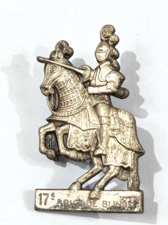 Belgien, Metallabzeichen, 17. Brigade Blindee, Drago/Paris, gebraucht