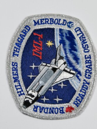 U.S. NASA, Patch, Space Shuttle Mission STS-65 Columbia OV-102, "IML1 Bondar Hilmers Thagard Merbold Readdy Grabe Oswald Mission"