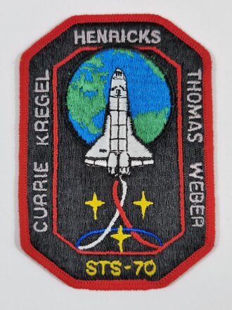 U.S. NASA, Patch, Space Shuttle Mission STS-70 Discovery...