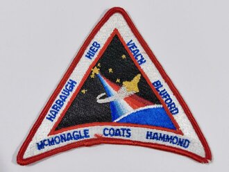 U.S. NASA, Patch, Space Shuttle Mission STS-39 Discovery OV-103, "Harbaugh Hieb Veach Bluford Mc Monagle Coats Hammond"