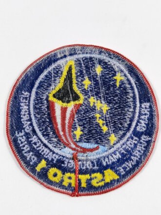 U.S. NASA, Patch, Space Shuttle Mission STS-35 Columbia OV-102, "Astro 1 Brand Hoffman Lounge Parker Gardner Durrance Parise"