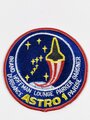 U.S. NASA, Patch, Space Shuttle Mission STS-35 Columbia OV-102, "Astro 1 Brand Hoffman Lounge Parker Gardner Durrance Parise"