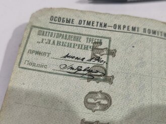 Russland 2. Weltkrieg, Sowjetunion, Reisepass, datiert 1940