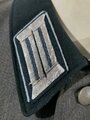Feldbluse für einen Beamten des Heeres, Waffenfarbe hellblau. Eigentumstück aus italienischen Offizierstuch, die Effekten original vernäht
