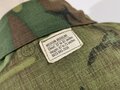 U.S. Coat Mans Combat, Tropical, ERDL, Ripstop, size Medium regular, dated 1968. Unused