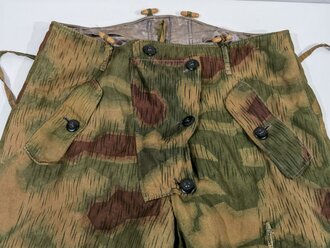 Luftwaffe Wintertarnhose sumpftarn. Leicht getragenes Stück mit diversen Beschädigungen, Farbfrisch