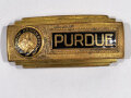 U.S. University, Gürtelschnalle/Belt Buckle, Purdue University, West Lafayette, Indiana, ca. 6 x 2 x 1 cm, gebraucht