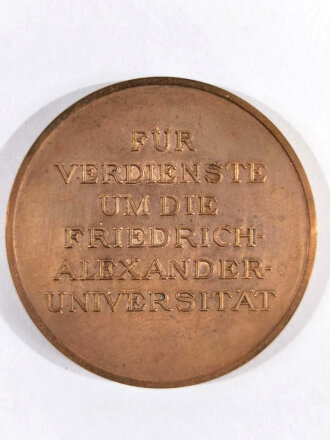 Deutschland, Bronzemedaille "Für Verdienste um die Friedrich -Alexander-Universität Erlangen", Nürnberg, ca. 4,5 cm, gebraucht