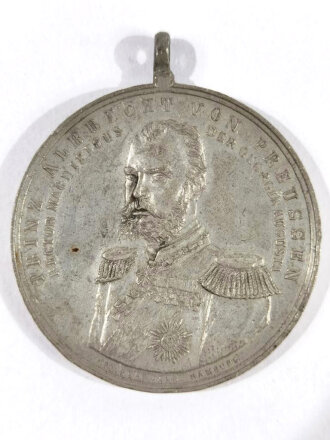 Deutschland, Medaille "Prinz Albrecht von Preußen", Bergmann/Hamburg, Georg-August-Universität Göttingen (Georgia Augusta), 1887 zum 150 Jährigen Jubiläum, ca. 4 cm, gebraucht
