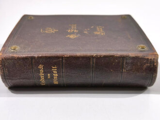 Studentenverbindung/Burschenschaft, Liederbuch des Wingolf, mit handschriftl. Widmung "Bonner Wingolf" 1906, 8 Biernägel, Gannzfarbschnitt, 636 Seiten, Leipzig 1893