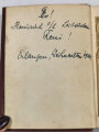 Studentenverbindung/Burschenschaft, Allgemeines Deutsches Kommersbuch, mit handschriftl. Widmung "Erlangen Weihnachten 1920" und Zeitungsausschnitt, 8 Biernägel, Gannzfarbschnitt, 760 Seiten, Moritz Schauenburg, Lahr 1919