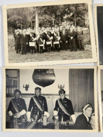 Studentenverbindung/Burschenschaft, 5 Fotografien, 7 x 10 cm, guter Zustand, 1975?