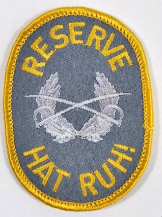 Bundeswehr, Heer/Gebirgsjäger, Abzeichen, "Reserve hat Ruh!"