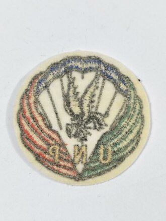 Frankreich nach 1945, Abzeichen/Patch, "UNP" LUnion Nationale des Parachutistes, Fallschirmjäger