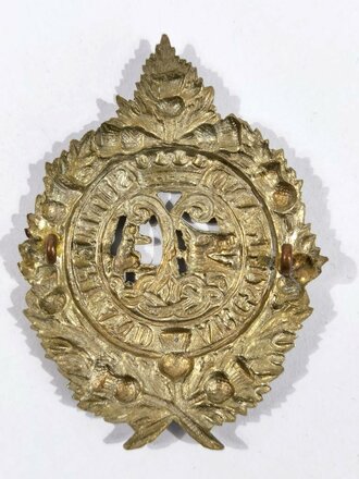 British Army Cap Badge "Argyll and Sutherland Highlanders" (Princess Louises), 8 x 6 cm, gebraucht