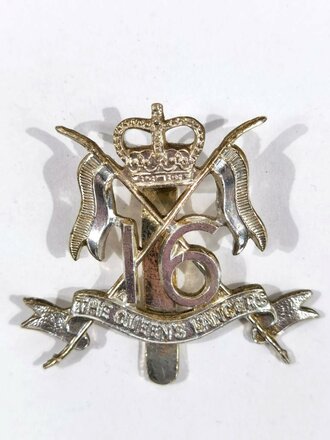 British Army, Badge "16 The Queens Lancers", gebraucht
