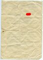 Verleihungsurkunde zum Eisernen Kreuz 2.Klasse , ausgestellt vom Grenadier Regiment 277 im Januar 1944. Eingerissen und leicht zerfleddert