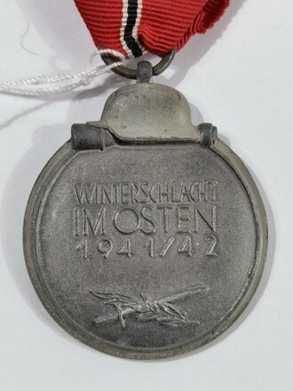 Medaille Winterschlacht im Osten am Band, Hersteller "5" im Bandring für Wernstein, Jena-Lobstedt