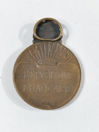 Frankreich nach 1945, Médaille dHonneur de l’Education Physique en bronze, ohne Band, guter Zustand