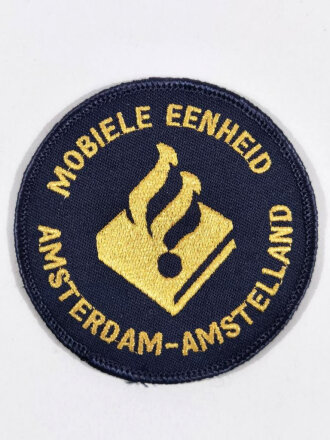 Niederlande, Polizei, Abzeichen/Patch "Mobiele Eenheid Amsterdam Amstelland", ungebraucht