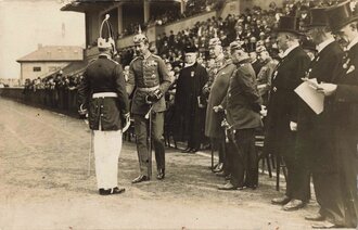 Parademütze für Grenadiere/Füsiliere, Garde-Apell Pfingsten 1928, Kommandeur des Garde Korps Karl Freiherr von Plettenberg, Prinz August Wilhelm, 9 x 14 cm