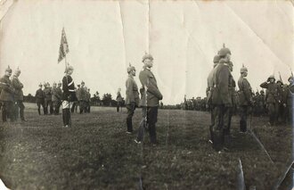 Parade vor Kaiser Wilhelm II. in Frankreich, der...