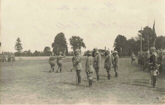 Foto Kaiser Wilhelm II. mit Schutzbrille, Kaiserparade in...