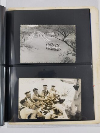 Frankreich, Fremdenlegion, 16 Fotografien und 1 Urkunde über Verleihung der Médaille commemorative (1960, Algerien) an "Siegfried Schlenzka", 1. Regiment du Etranger, Fotos 8 x 11 cm, Urkunde DIN A4, guter Zustand