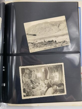 Frankreich, Fremdenlegion, 16 Fotografien und 1 Urkunde über Verleihung der Médaille commemorative (1960, Algerien) an "Siegfried Schlenzka", 1. Regiment du Etranger, Fotos 8 x 11 cm, Urkunde DIN A4, guter Zustand