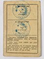 Frankreich nach 1945, Studentenausweis einer Studentin der Universität Dijon, 1950/51, 8 x 12 cm