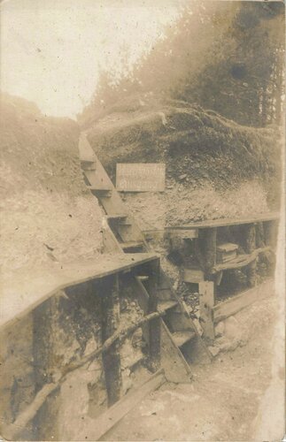 Foto Aufnahme eines "Horchposten", 9 x 14 cm