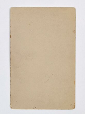Atelieraufnahme eines Bayerischen Unteroffiziers auf Karton, ca. 11 x 16,5 cm